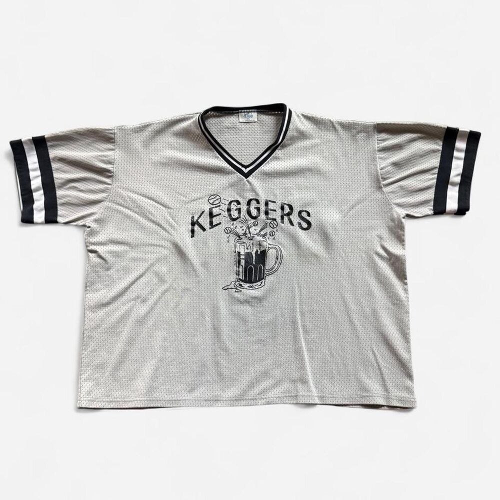 Unbranded Men's Grey and Cream Jersey